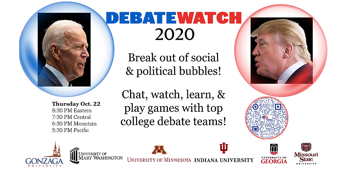 Gonzaga Co-Hosts Virtual Presidential Debate-Watch Oct. 22