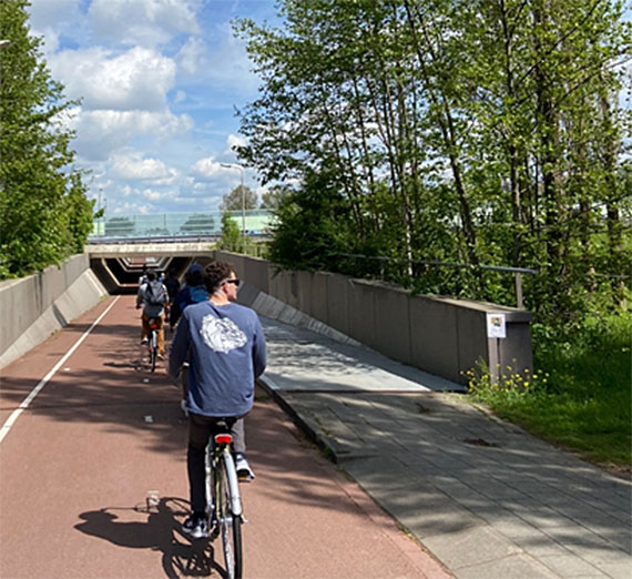 Zags Exploring Delft on Our Bikes