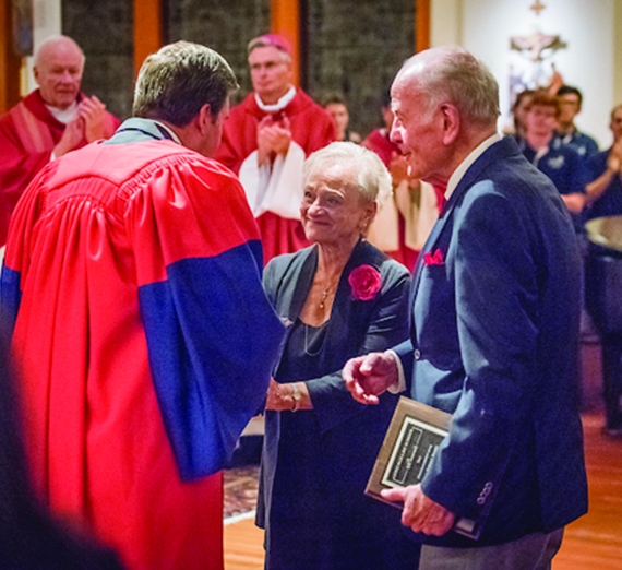 Don ('60) and Va Lena ('58) Curran awarded the 2019 Distinguished Legal Service Award