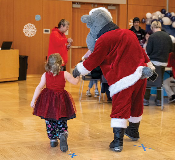 Youth and Families Welcomed to Campus for Winter Wonderland
