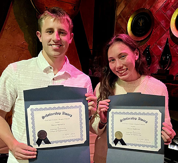 Scholarships awarded to two Civil Engineering students