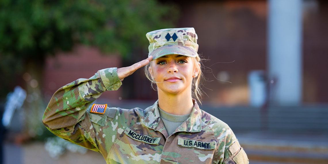 Senior Spotlight: Gonzaga Cadet Addison McClusky's Path to Battalion Commander