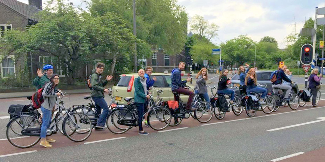 Cycling in Delft