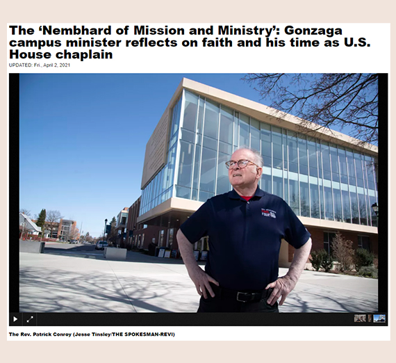 In The News: U.S. House Chaplain Fr. Conroy Returns to GU