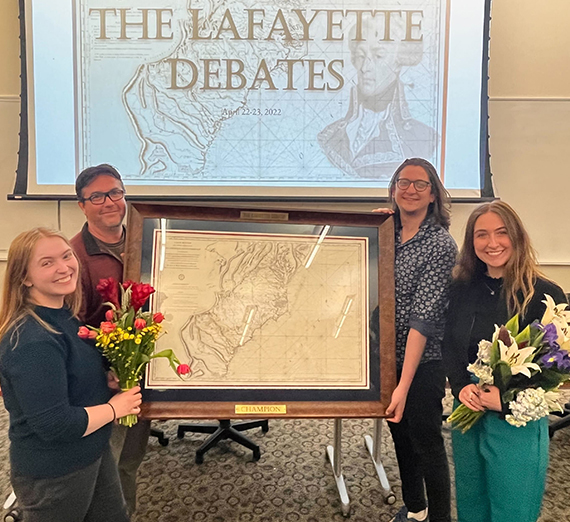 Students Win Lafayette Debates, Present to U.N. Official