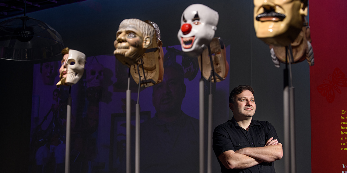 GU Professor Curates Striking Show of Mexican Masks at the MAC
