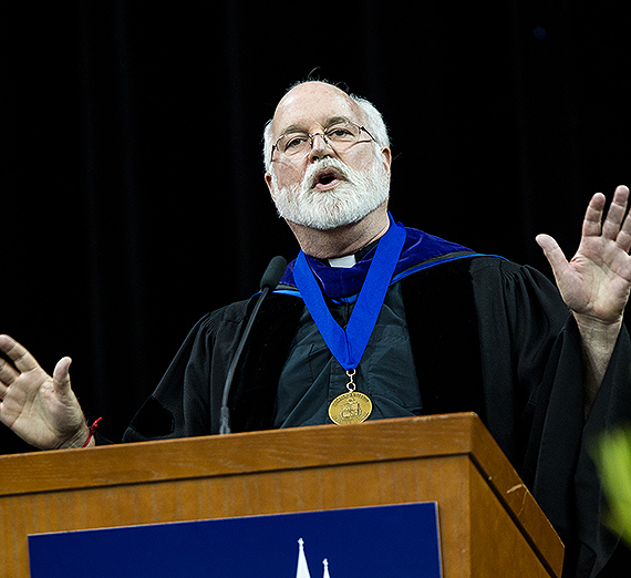 Fr. Greg Boyle, S.J., Inspires Grads