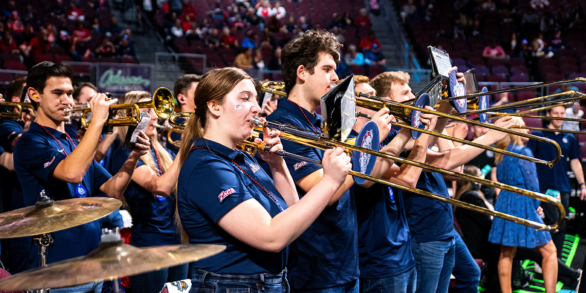 Bulldog Band Adds Hype to Gonzaga Basketball