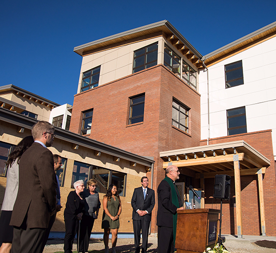 Gonzaga Blesses, Dedicates Della Strada Jesuit Community