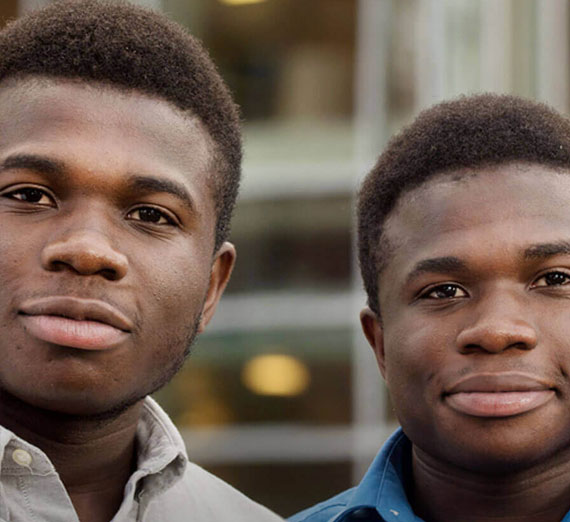 Freshman Twins from Liberia Keen to Hear President Sirleaf
