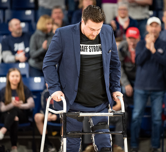 Gonzaga Basketball Manager Mac Graff Walks on Senior Night