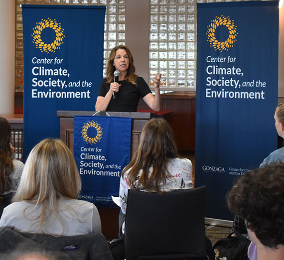 Lands Commissioner Hilary Franz and Zags Discuss Climate Change