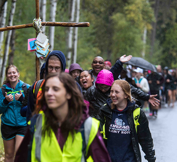 Zags March in 48th Annual Pilgrimage to N. Idaho's Cataldo Mission