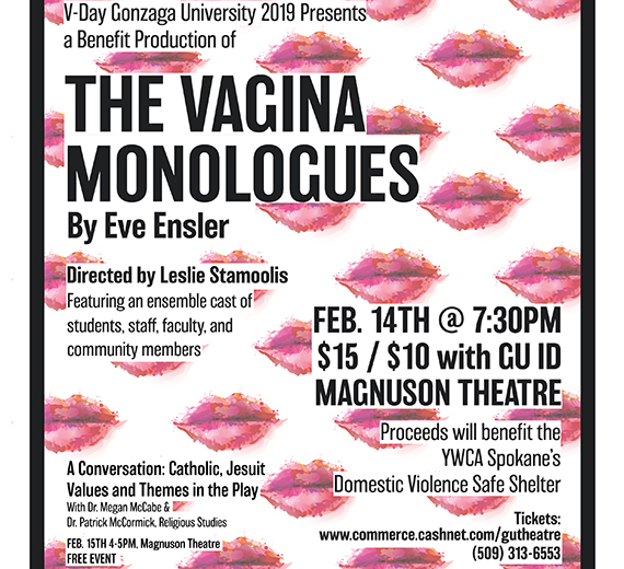 Gonzaga Theatre & Dance Presents 'The Vagina Monologues' Feb. 14