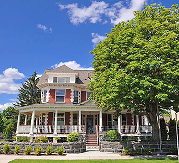 Huetter Mansion Becomes New Home 'Front and Center' for Alumni Association