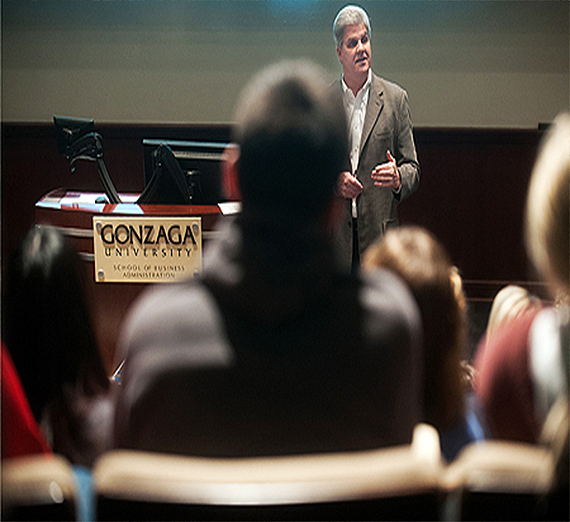 Boeing Leader Jack Jones Gives GU Students a Lesson